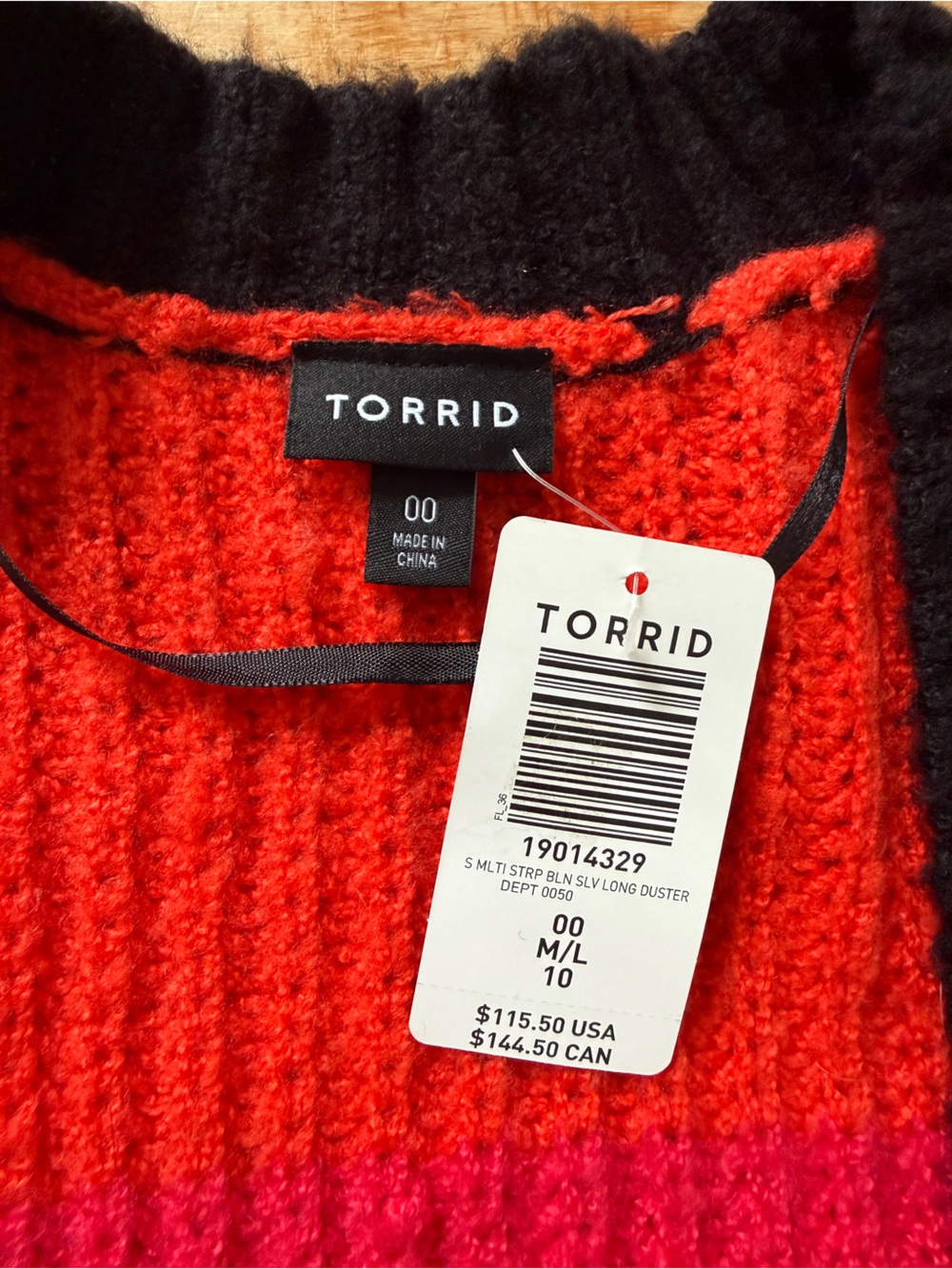 Long Colorblock Cardigan - Picture 2 of 2